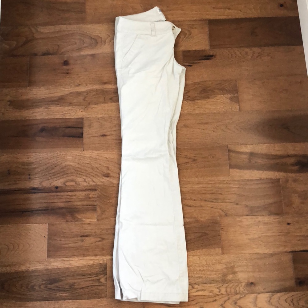 Cream colored khakis!
